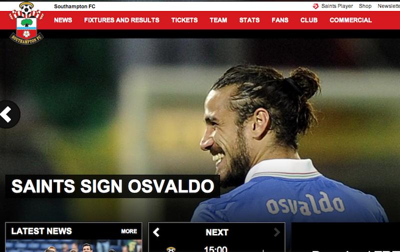 Roma, UFFICIALE: Osvaldo ceduto al Southampton