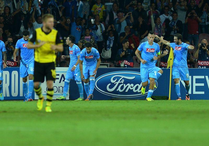 Napoli-Borussia Dortmund 2-1: il tabellino