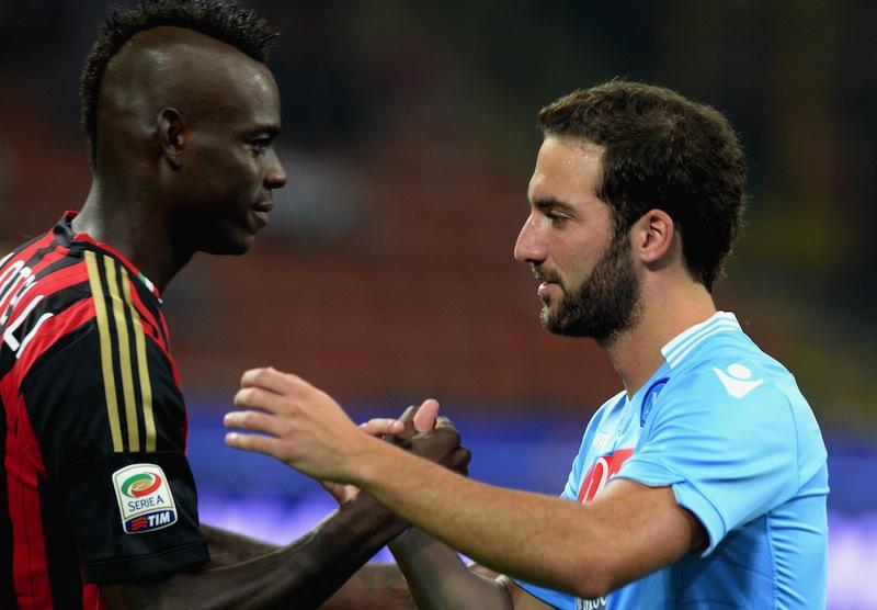 Napoli-Milan, Higuain: 'Balotelli è un grande'