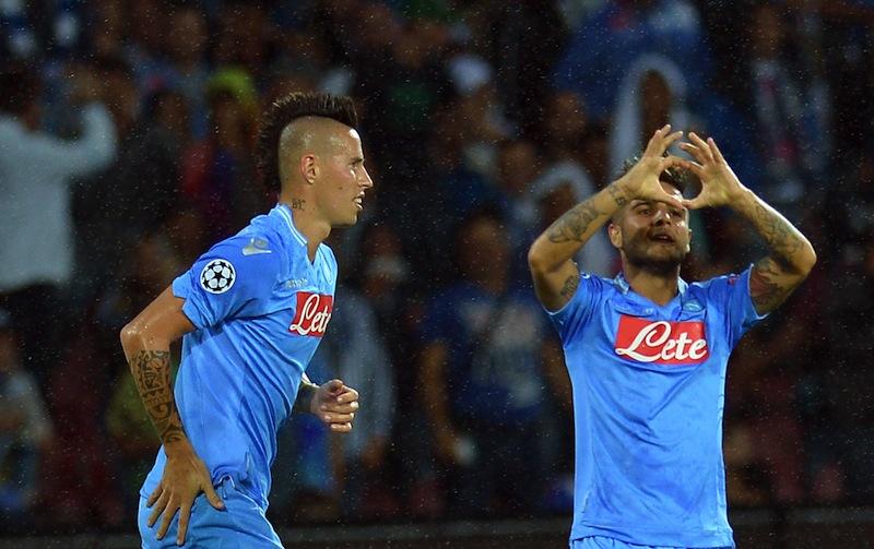 Napoli-Catania 2-1: il tabellino