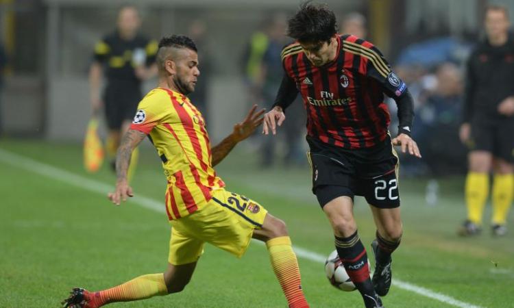 Milan-Barcellona 1-1: Kakà inventa, Robinho segna e spreca, Messi gol