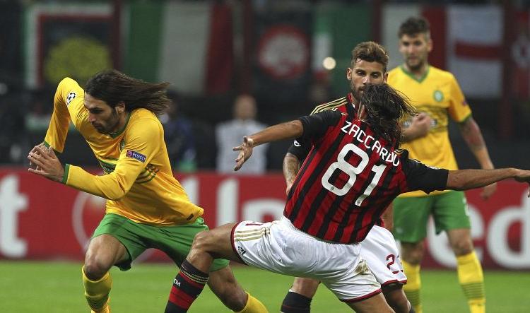 Milan, Zaccardo titolare contro la Fiorentina