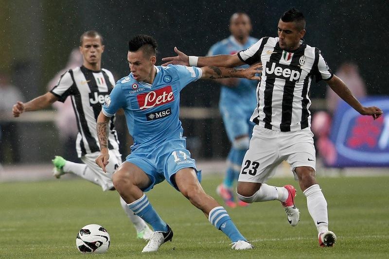 Juve-Napoli: Hamsik fantasma, acciaccato Vidal