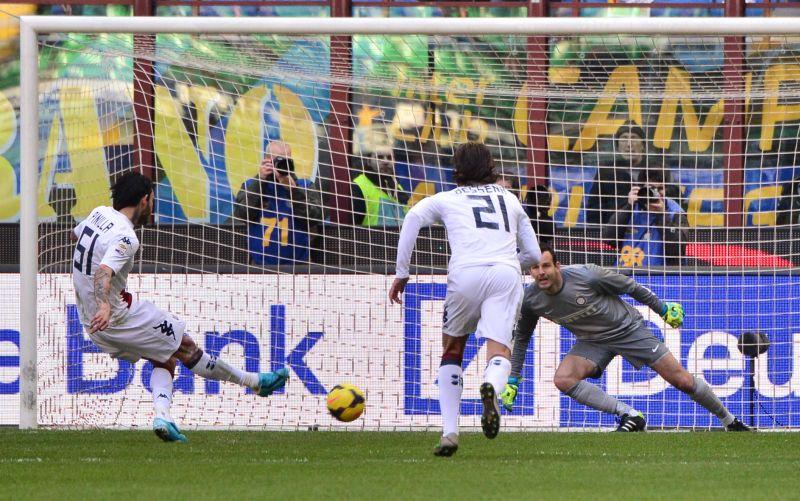 Pinilla-Rolando, Inter-Cagliari 1-1 