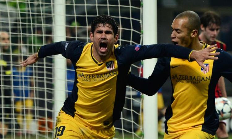 Diego Costa castiga i rossoneri. Milan sfortunato, contro l'Atletico finisce 0-1