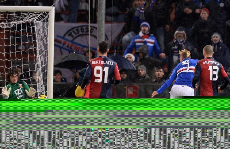 Maxi Lopez decide il derby Genoa-Samp!