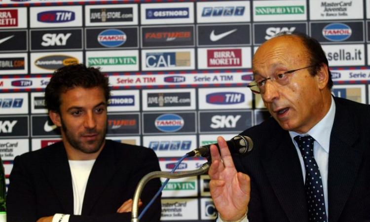 Moggi silura Del Piero: 'Sto con Agnelli, la Juve non è un posto per pensionati'