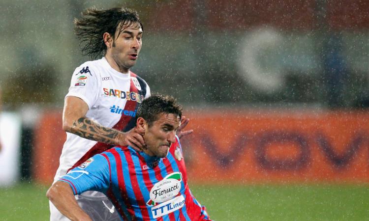 Catania-Cagliari 1-1: Vecino e Bergessio