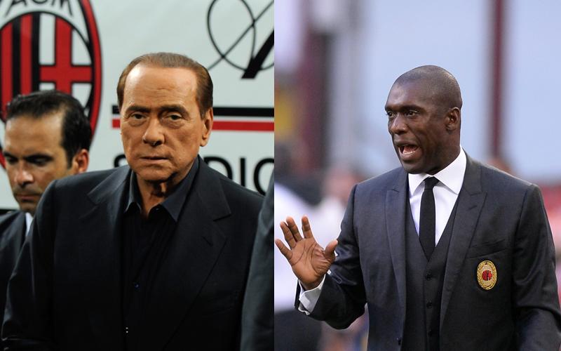 Berlusconi: 'Seedorf non rischia, resta anche l'anno prossimo'. Bordata a Galliani: 'Milan costruito male'