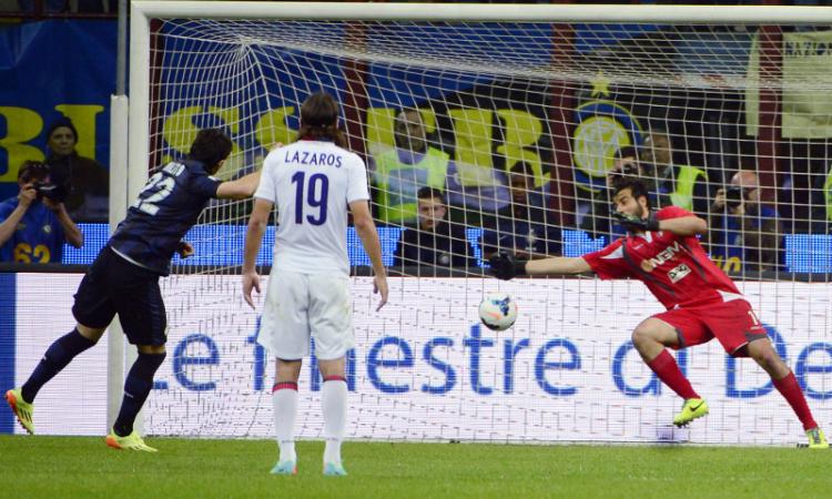 Inter-Bologna 2-2: Milito sbaglia un rigore, non basta la doppietta di Icardi