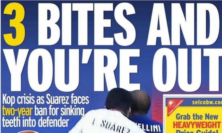 Suarez, un morso anche al mercato!