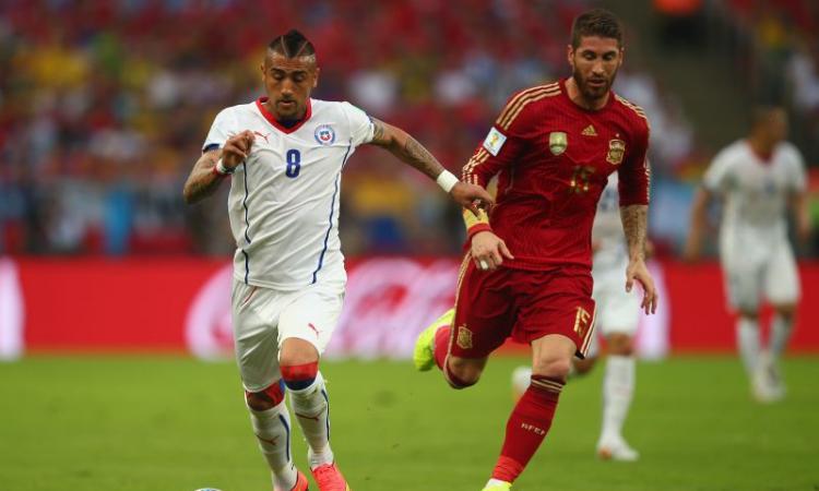 Brasile 2014, Vidal carico: 'Grazie a tutti, forza Cile e Juve!'