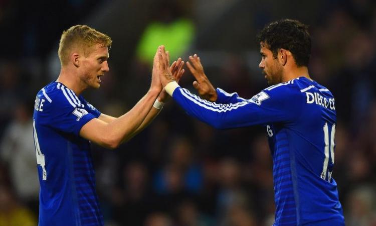 Diego Costa subito in gol: tris al debutto per il Chelsea