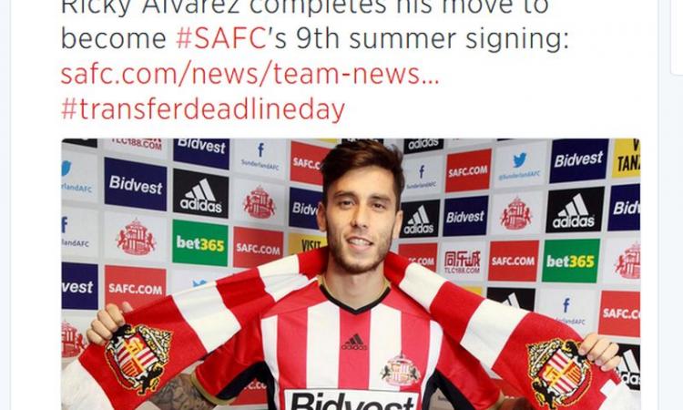 Sunderland, Vergini: 'Alvarez? Con lui il salto di qualità'