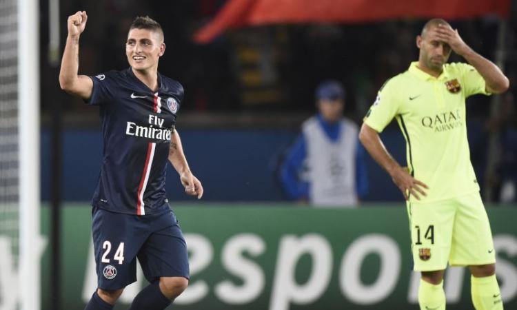 Champions: PSG-Barcellona 3-2, in gol Verratti. Vincono Bayern e Chelsea