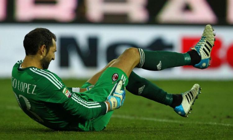 Milan, Diego Lopez a rischio per il derby