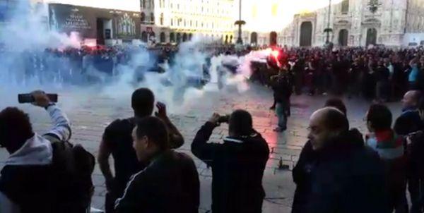 Inter, ultras bloccati dalla polizia: avevano coltelli e bastoni