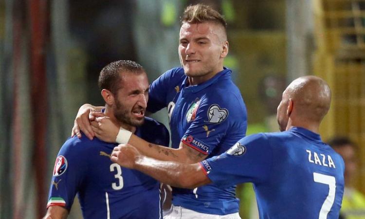 Fa tutto Chiellini: Italia-Azerbaigian 2-1