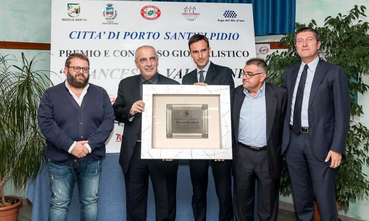 Porto Sant'Elpidio, Premio Valentini: quanti applausi a Jacobelli e cm.com