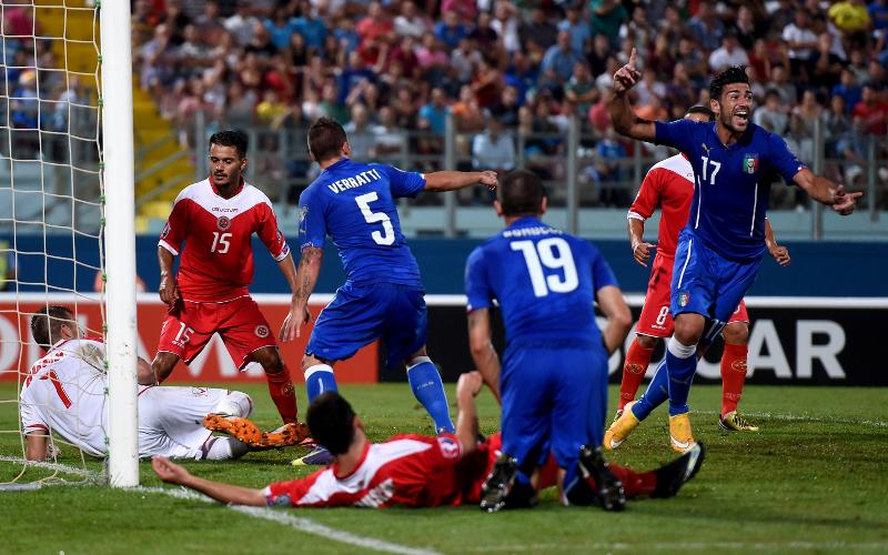 Malta-Italia 0-1: il tabellino