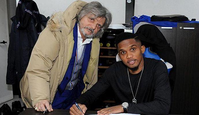 Samuel Eto’o reveals Samp have yet to pay his salary!