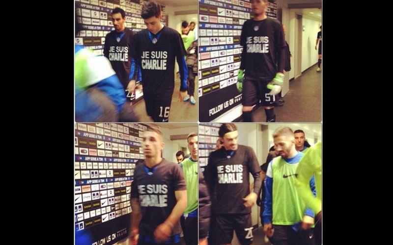 Atalanta e Lazio, una maglia contro il terrore: #JeSuisCharlie