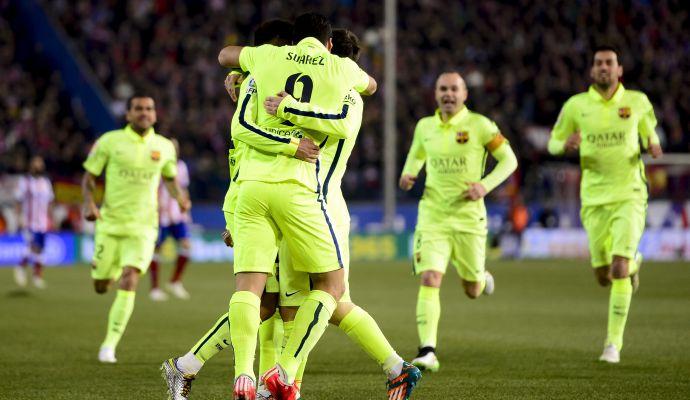 Barcellona in semifinale, 3-2 all'Atletico