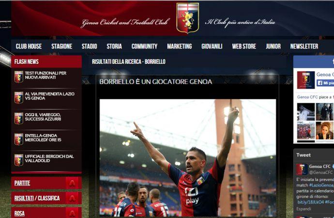 Genoa, Borriello: 'Sono tornato a casa, obiettivo Nazionale'