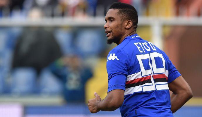 Sampdoria, i voti di CM: Eto'o inutile, Palombo lotta