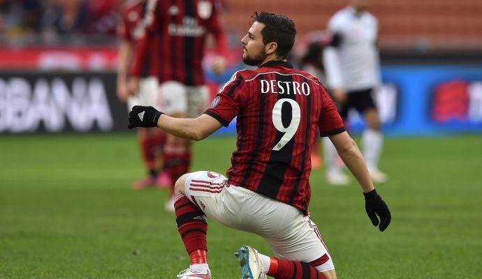 Milan, Destro in gol: le sue reti hanno fruttato solo un punto