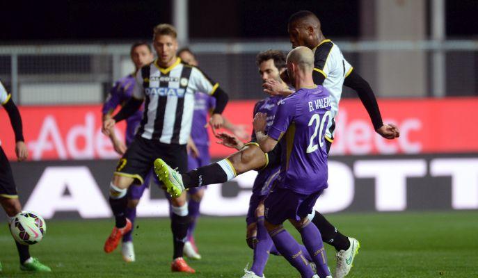 Udinese-Fiorentina 2-2: il tabellino