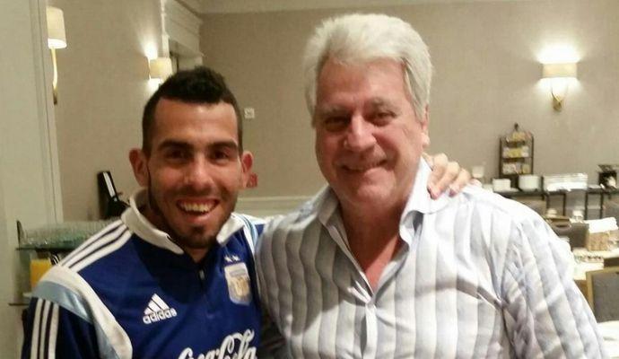 Juve, Tevez col vicepresidente del Boca