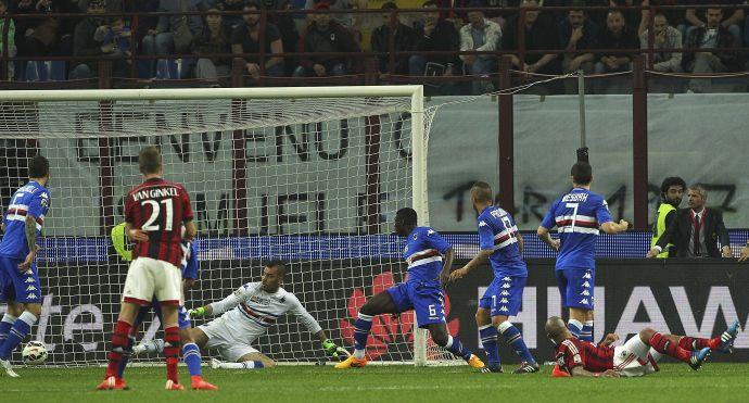 Milan, Europa al palo: 1-1 con la Samp