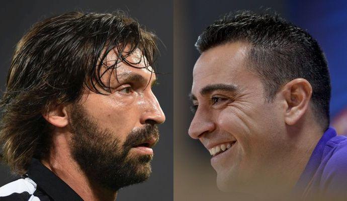 Pirlo e Xavi, maestri a confronto 