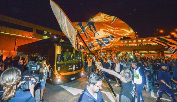 VIDEO Tifosi in delirio per la Juve