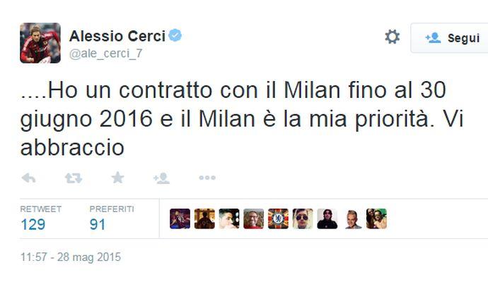 Cerci: 'Mercato? Voglio solo il Milan'