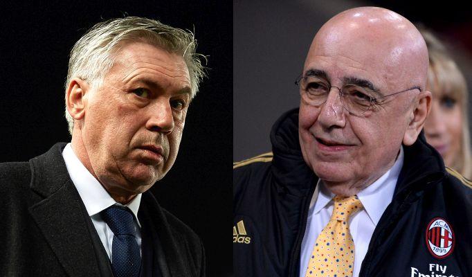 Milan, Ancelotti reveals: 'When Galliani wanted a player, he would not come back home until he signed him'