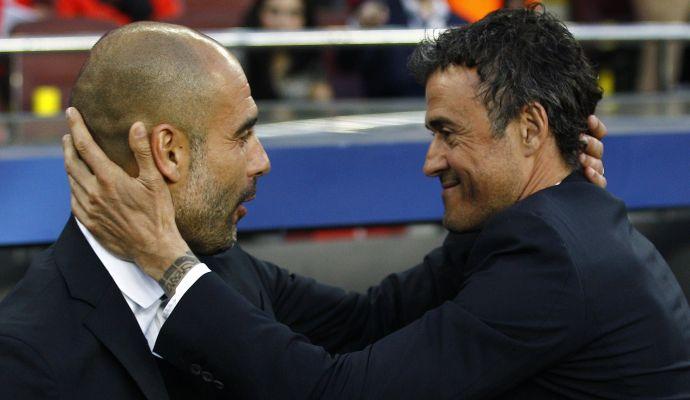 Guardiola vs Luis Enrique: in palio c'è il Manchester City