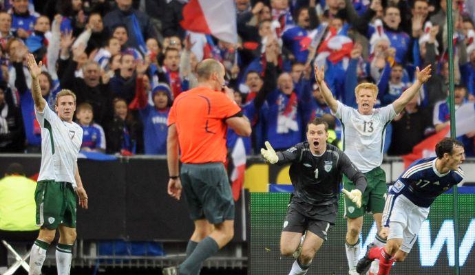 Francia-Irlanda: la mano di Henry elimina Trapattoni VIDEO