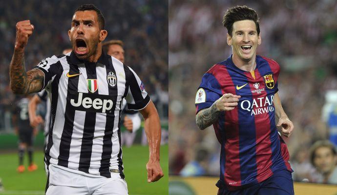 #JuveBarca: Tevez vs Messi è LA sfida