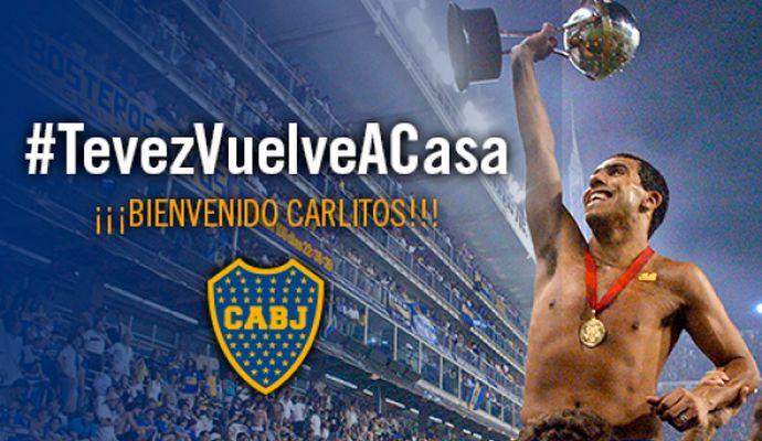 TEVEZ UFFICIALE AL BOCA JUNIORS confermata l'anticipazione di CM