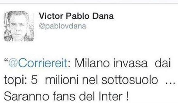 Dana, collaboratore Mr Bee: 'A Milano 5 milioni di topi interisti'. Poi si scusa. Il thailandese: 'Non fa parte del Milan'