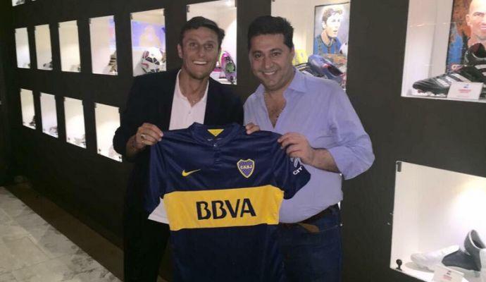 VIDEO Pres. Boca Jrs a cena da Zanetti: 'Tevez? Parleremo a cose fatte'