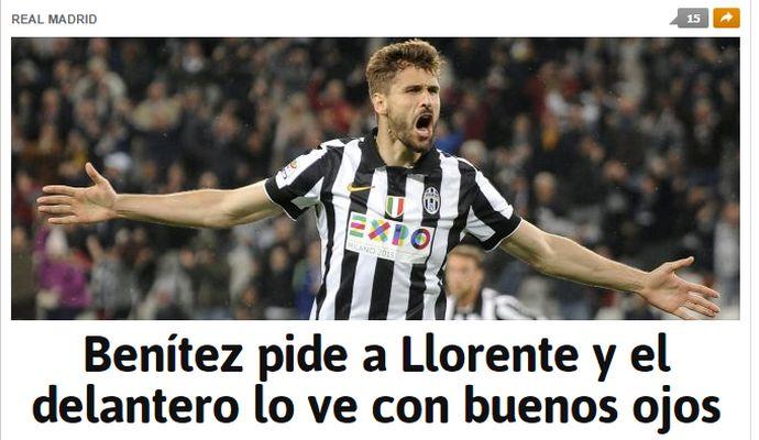 Benitez vuole Llorente al Real Madrid
