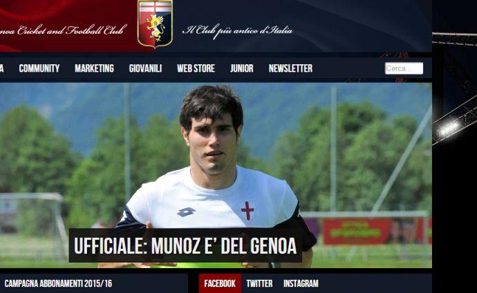 Genoa, UFFICIALE: preso Munoz