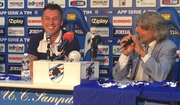 Sampdoria, in serata incontro Cassano-Ferrero