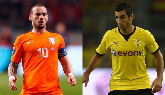 Juve: rispuntano Sneijder e Mkhitaryan