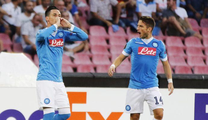 Il Napoli schianta il Bruges 5-0