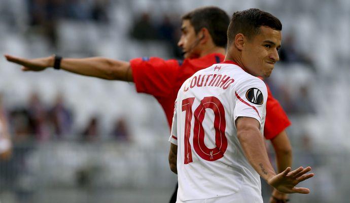 Liverpool: il Barcellona sull'ex interista Coutinho