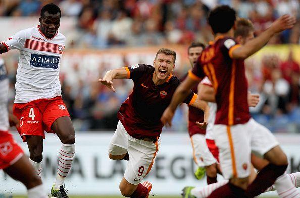 Roma, UFFICIALE: trauma distrattivo per Dzeko, problema al flessore per Totti e Keita